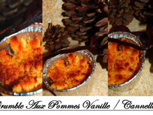 Crumble aux pommes, vanille et cannelle