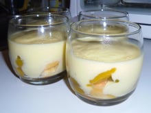 Verrines mirabelles et crème chiboust