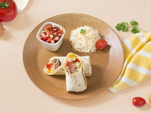 Wrap salsa au riz long grain