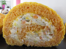 Gâteau roulé aux carottes