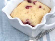 Pouding aux framboises