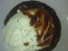 Soupe froide de serac à la mondeuse