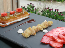 Tarte rhubarbe / fraise revisitée