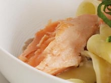 Saumon à l'oseille en cuisson basse température et sa pasta