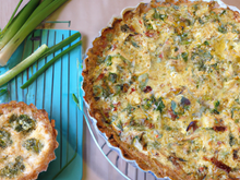 Quiche aux poireaux et crabe