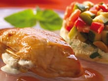 Filet de poulet farci au Philadelphia