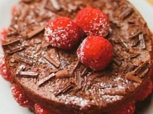 Moelleux chocolat et framboises