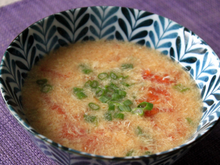 Soupe de tomate aux œufs