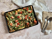 Frittata géante sur plaque