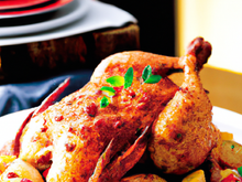 Chapon en croûte aux épices