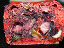 Cake en rouge et noir