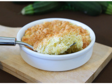 Crumble de courgettes au chèvre