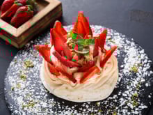Pavlova aux fraises