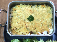 Haddock fumé en gratin à la crème citronnée