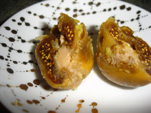 Figues farcies au foie gras et au Coteaux du Layon