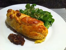 Feuilleté de boudin blanc