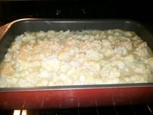 Gratin de choux fleur aux saucisses