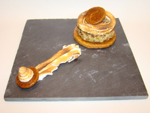 Ecorces de citron confit et graines de pavot comme une galette....façon tarte au citron meringuée