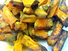 Frites de patates douces au curry façon Air-Fryer