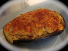 Aubergines farcies à la cubaine