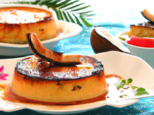Flan grillé à la noix de coco