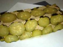 Terrine de courgettes à la mousse de saumon épicée