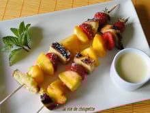 Brochettes briochees à la nectarine
