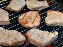 Pavés de thon au barbecue