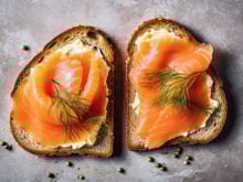 Toasts saumon fumé, mascarpone