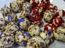 Boulettes de fromage frais fleuries