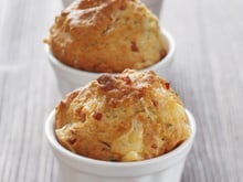 Muffins courgettes jambon au Carré Frais