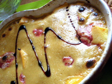 Gratin de fraises et mangues
