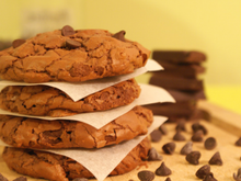 Cookies ultra moelleux tout chocolat