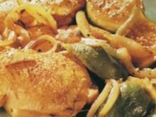 Tajine de poulet aromatisé aux figues