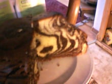 Zebra cake à la vanilline 