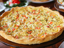 Quiche au surimi et aux herbes 