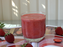 Smoothie aux fraises au companion