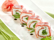 Sushi au jambon de Parme
