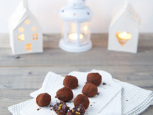 Truffes aux éclats d'orange confites