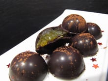 Chocolats maison fourrés à la clémentine