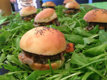 Mini burgers d'escargot à la bourguignonne