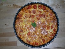 Clafoutis aux tomates cerises