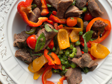 Salade de bœuf aux poivrons