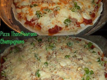 Pizza Thon/Poivrons/Champignons