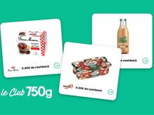 Avec le Club 750g, faites des économies : voici 3 offres pour récupérer de l’argent sur l’achat de mousse au chocolat, jus de pomme et yaourts aux fruits
