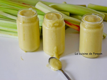 Beurre de rhubarbe au sirop de gingembre