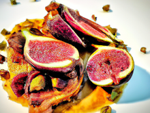 Magret de canard aux figues et aux brugnons