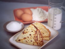 Crêpes légères à l'eau gazeuse