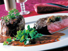 Entrecôte aux échalotes confites