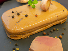 Foie gras frais au sel de guerrande fumé